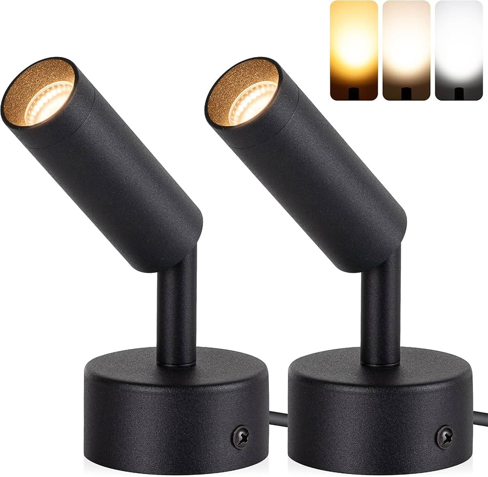 URTOM 3W Spot Lights Indoor 3000K/4000K/5000K Adjustable Up Lights Indoor Floor Spotlight LED Dim... | Amazon (US)