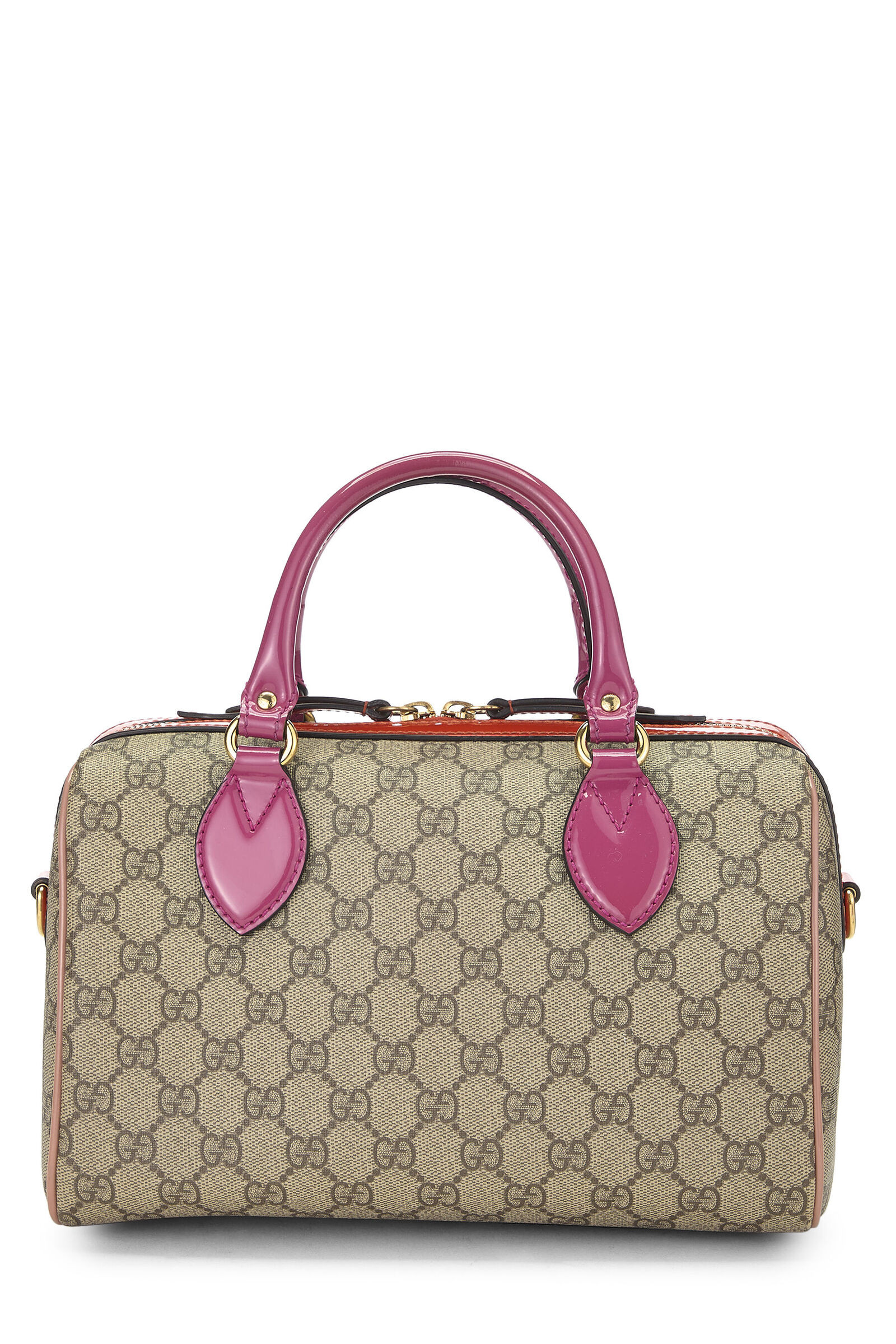 Pink & Orange Original GG Supreme Canvas Boston Bag | What Goes Around Comes Around