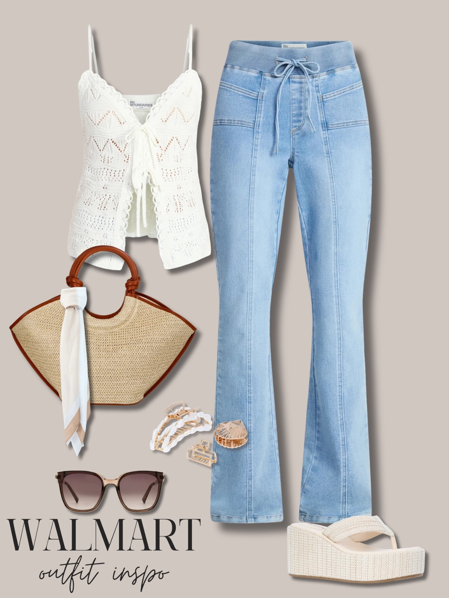 Walmart spring outfit inspo 🤍 these new scarves are the cutest tied on any bag 🙌🏼 

#LTKSpringSale #LTKootd #LTKSaleAlert