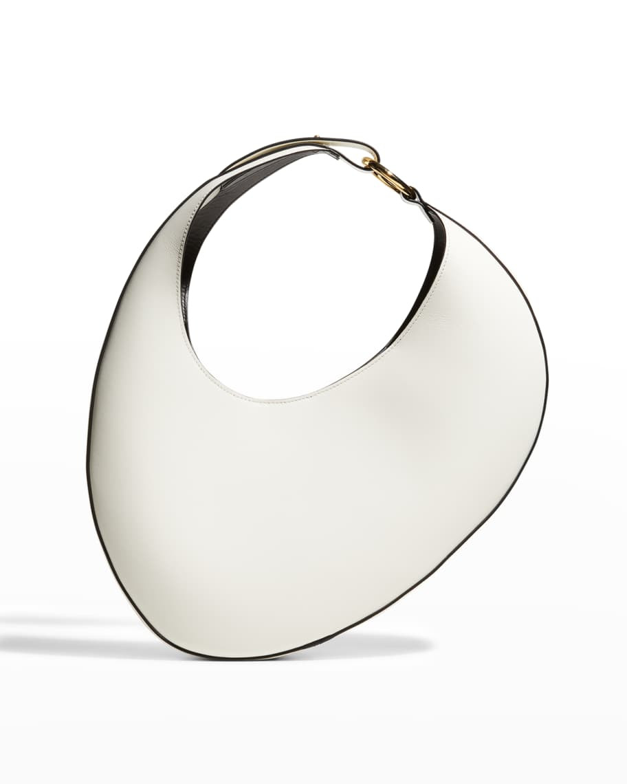 Carolina Santo Domingo Ostra Leather Top-Handle Shoulder Bag | Neiman Marcus