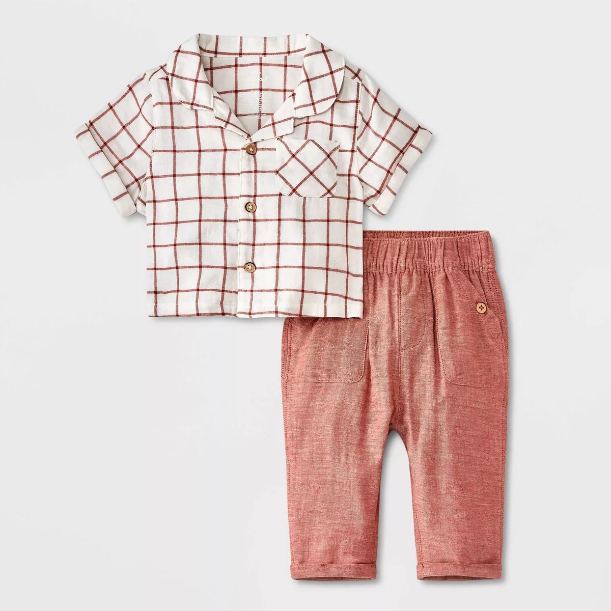 Baby Boys' Gauze Top & Bottom Set - Cat & Jack™ | Target