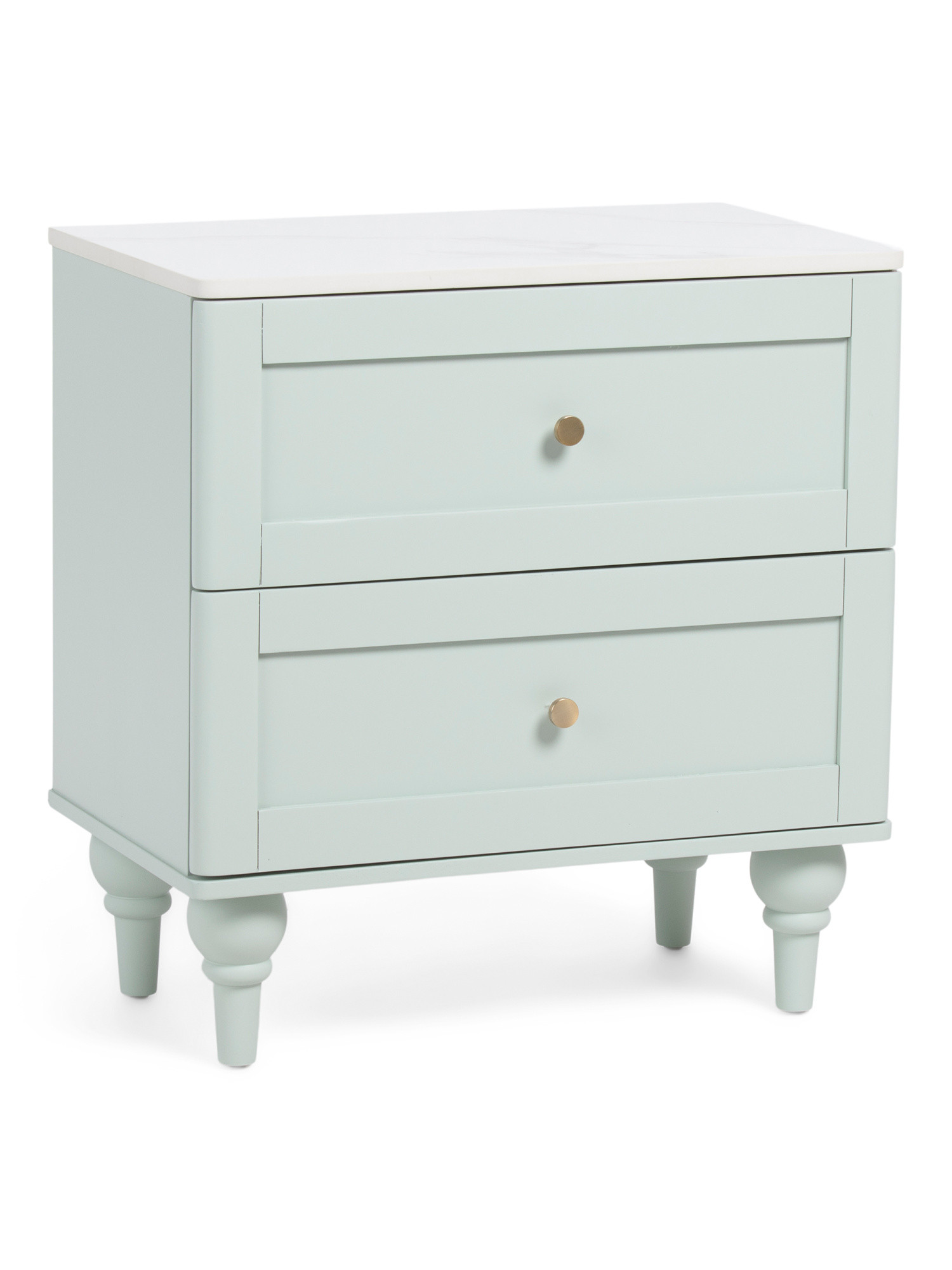 24x14x25 Stone Top 2 Drawer End Table | Marshalls