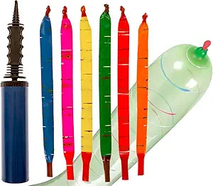 [100 Pack] Rocket Balloons Plus 1 Easy-To-Use Pump - Party Pack, No Need for A Refill - Watch Eac... | Amazon (US)