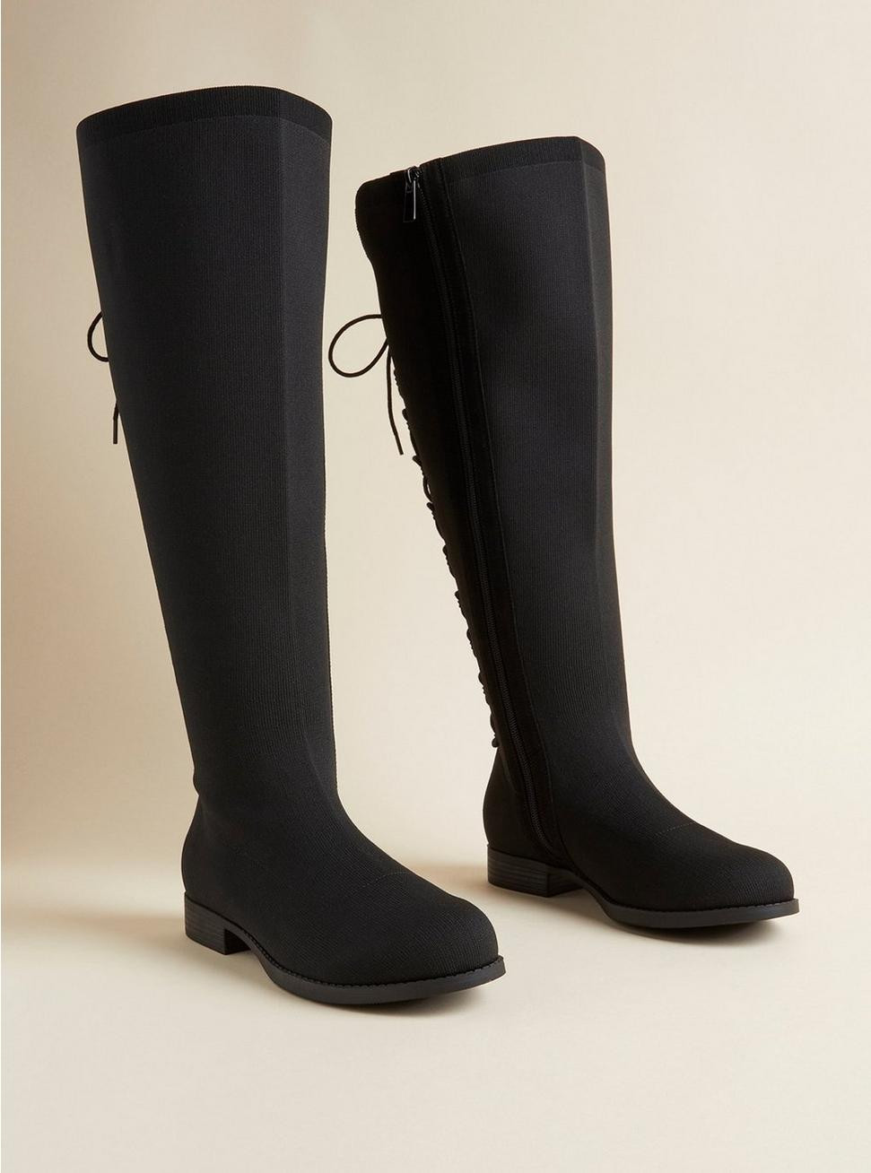 Stretch Corset Back Knee Boot | Torrid (US & Canada)