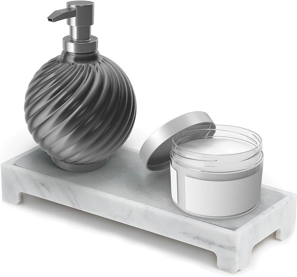 Salient Marble Instant Dry Sink Caddy under Organizer - Water-Absorbing Stone Tray for Kitchen/Ba... | Amazon (US)