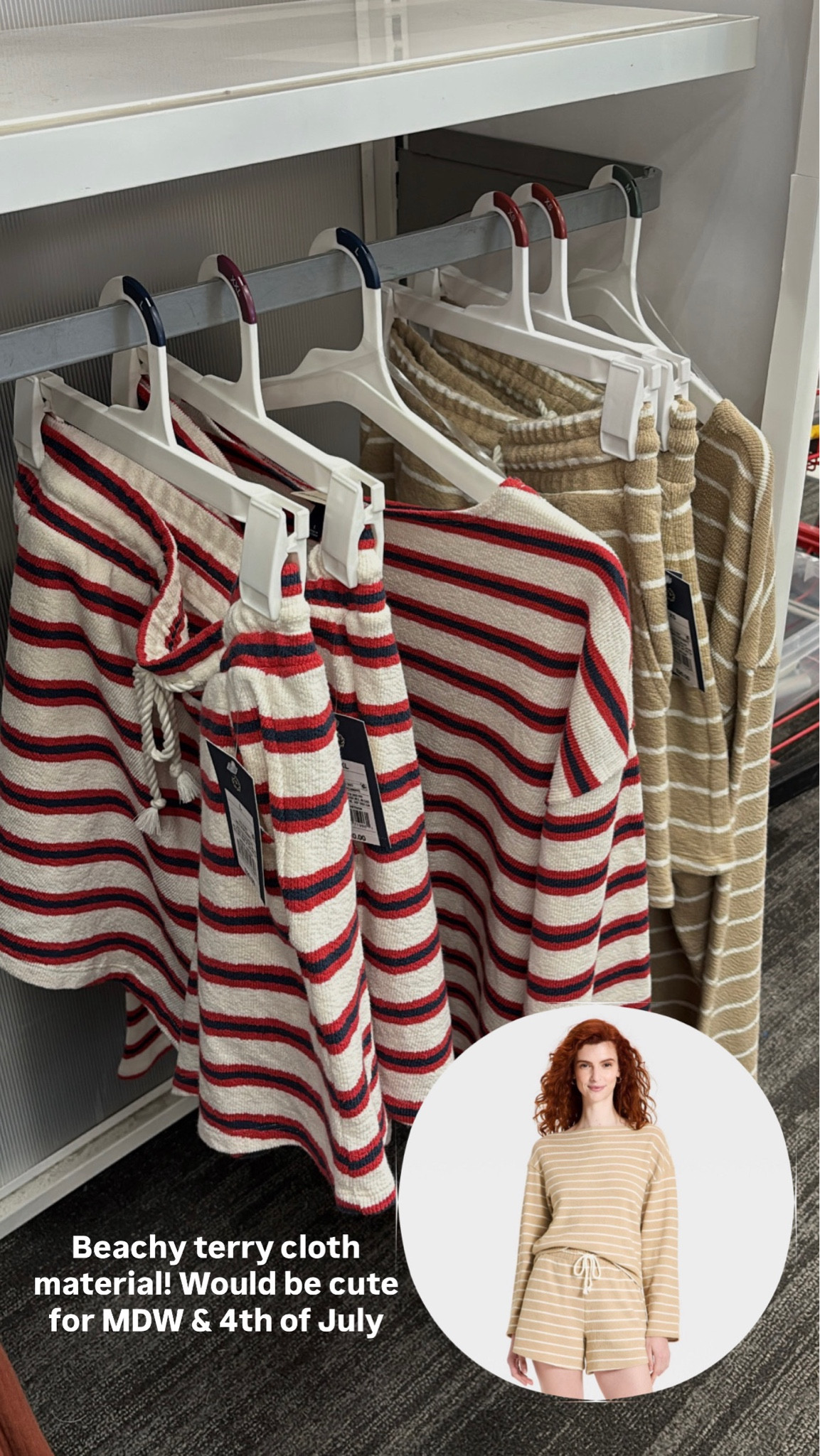 Summer terry cloth sets🎇❤️ Would be really cute for MDW and 4th of July 

#LTKSaleAlert #LTKMidsize