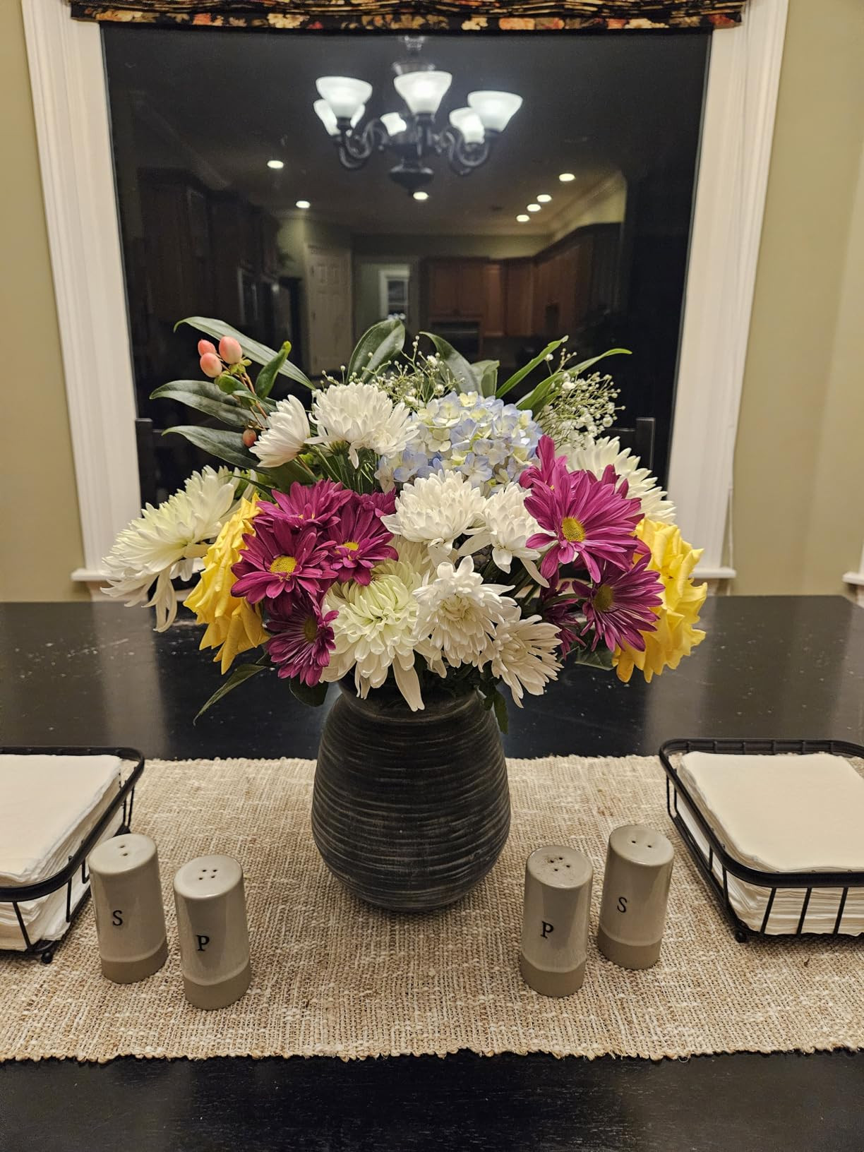 SIDUCAL Rustic Farmhouse Flower Vase | 9.5 Inch Large Ceramic Vase | Pampas Grass Vase | Modern F... | Amazon (US)