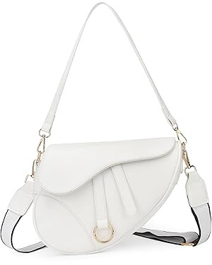 JBB Women Saddle Shoulder Bag Clutch Purse Small Crossbody Bag Satchel Bags Handbag PU Leather | Amazon (US)