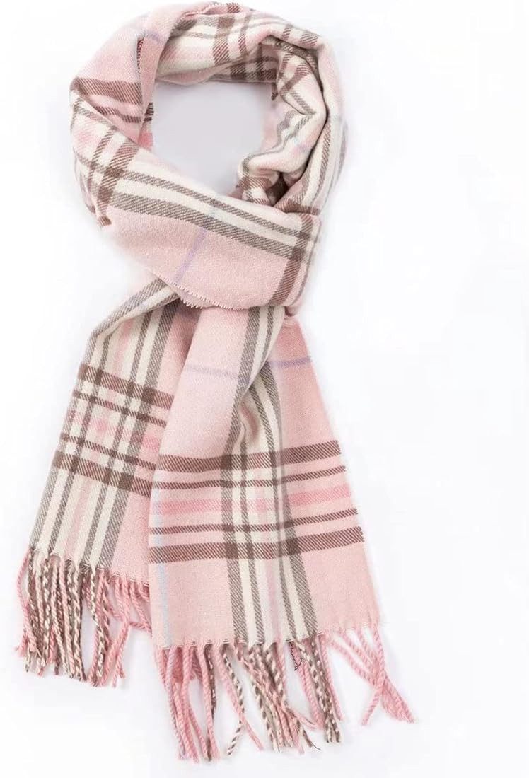 AUSEKALY Scarf For Men Women Cashmere Neck Scarf Plaid Winter Scarf Fall Softest Classic Warm | Amazon (US)