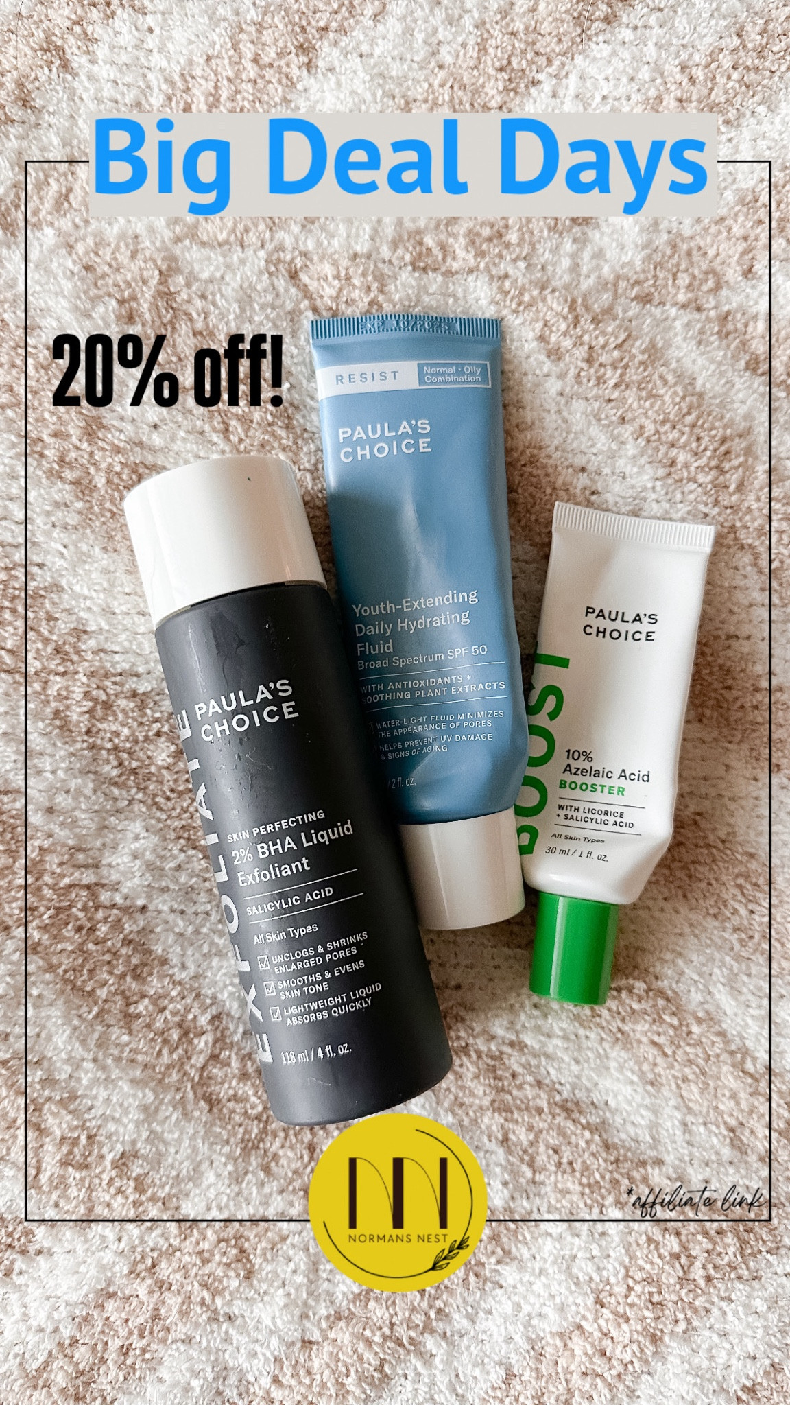 20% off Paula’s Choice for Prime Days! This skincare line changed my skin for the better! 

#LTKxPrimeDay #LTKSaleAlert #LTKBeauty