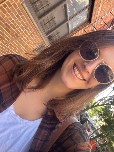 another day another selfie in this Gap flannel & Warby Parker sunglasses that I clearly live in. 🤣 

I recommend sizing up for the flannel for the oversized look. I’m wearing a Medium, normally wear a small (size 4 or 6)

#gap #warbyparker #fall #ootd #falloutfits #katespade

#LTKSeasonal #LTKstyletip #LTKunder100
