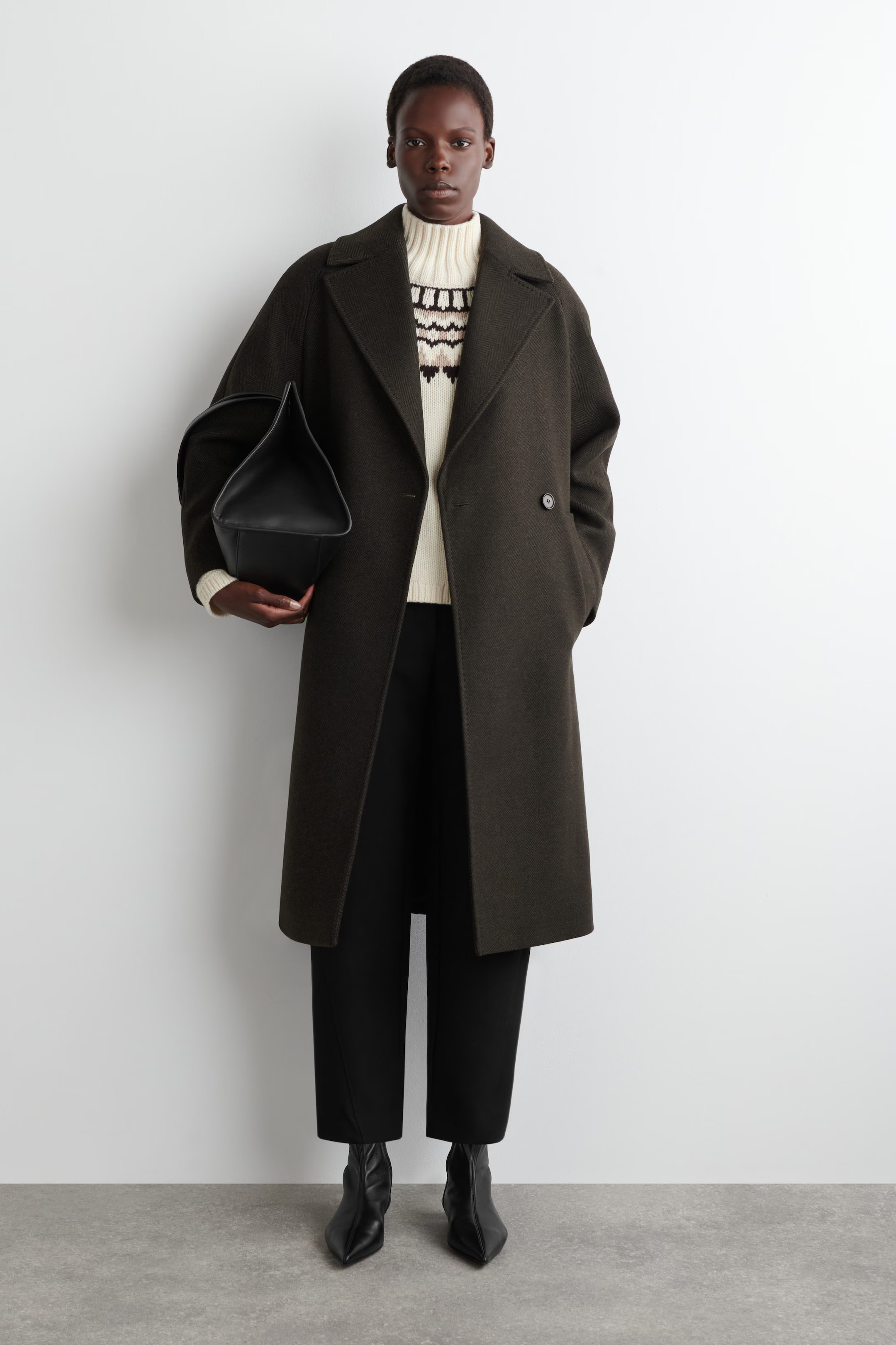 FAIR ISLE WOOL-CASHMERE JUMPER - CREAM / BROWN / PINK | COS GB | COS UK