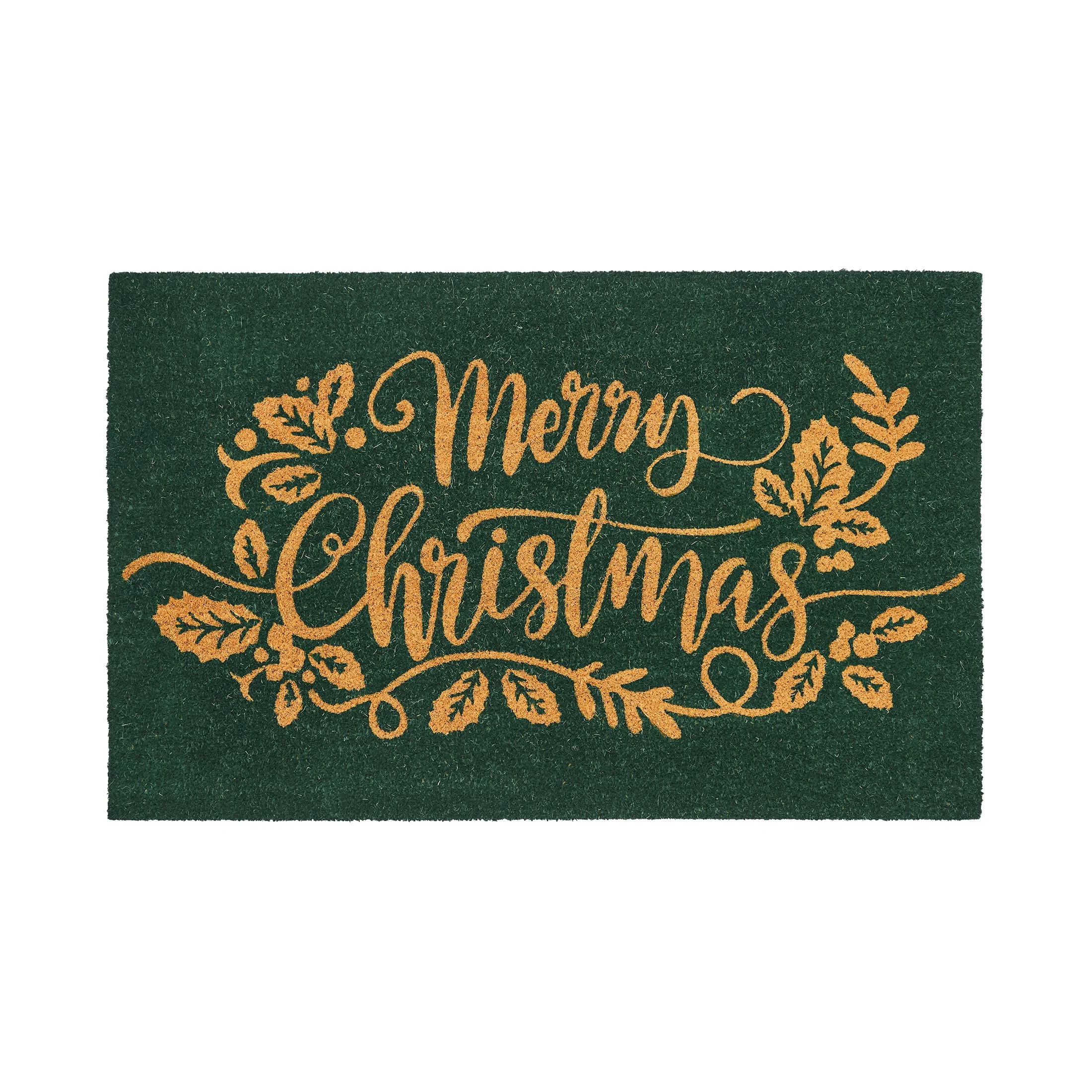 My Texas House Green Merry Christmas Outdoor Coir Mat, 30"x48" | Walmart (US)