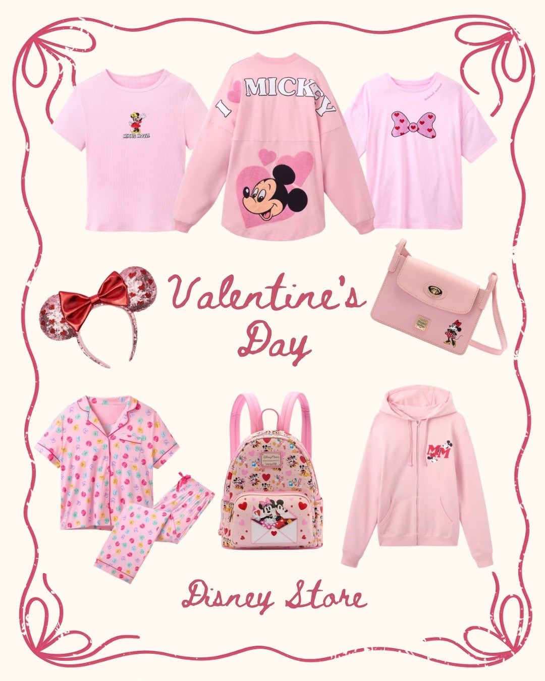 Disney store Valentine’s Day pink items for outfit inspiration 

#LTKHoliday #LTKSeasonal