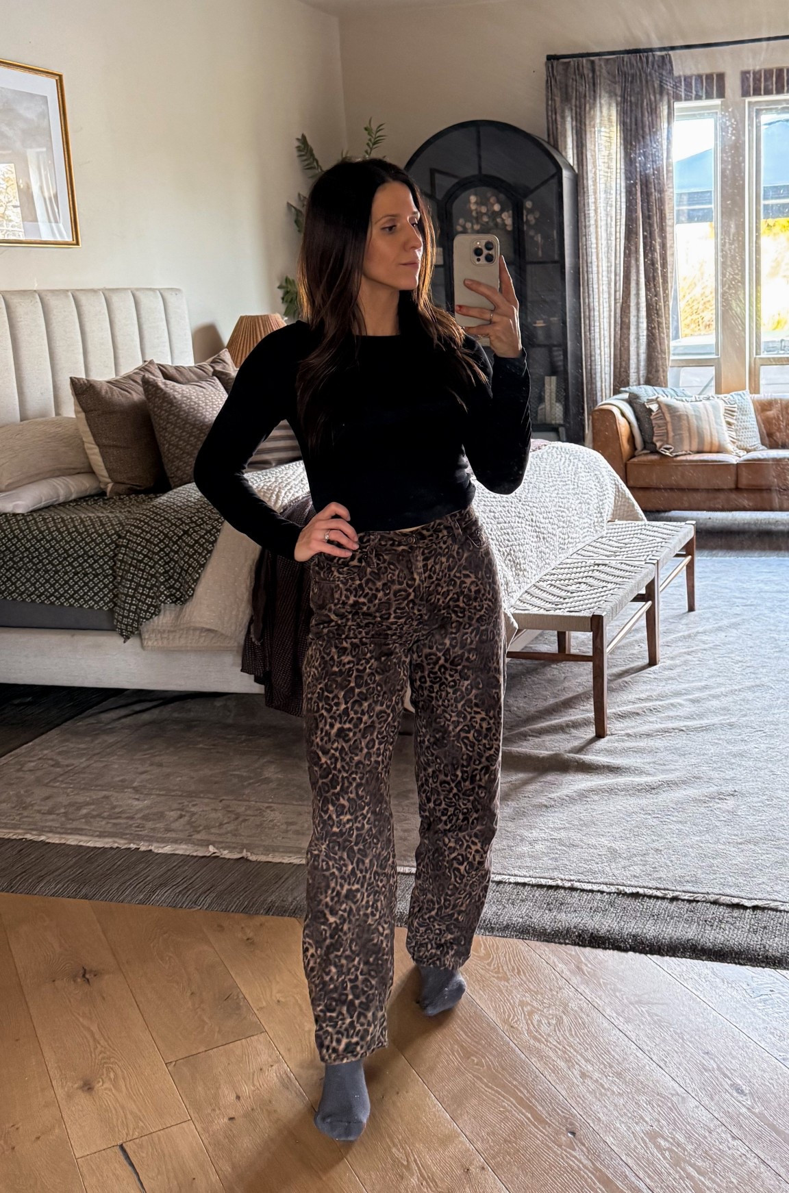 My favorite leopard print jeans! 

#LTKootd #LTKgrwm #LTKSeasonal