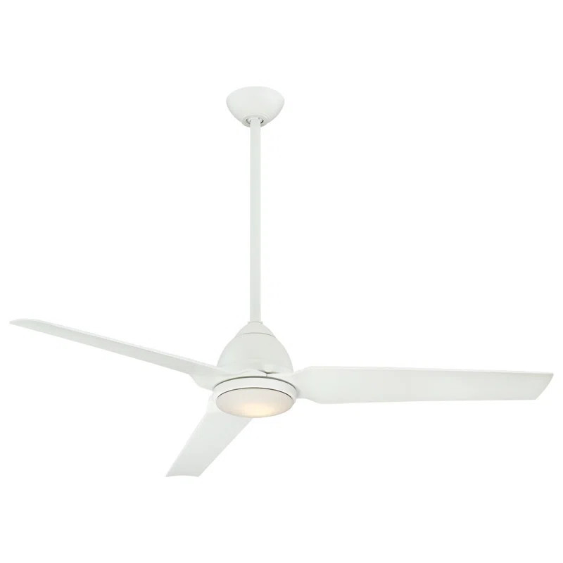 54'' Java 3 - Blade Outdoor LED Propeller Ceiling Fan with Remote Control and Light Kit Included | Wayfair Professional