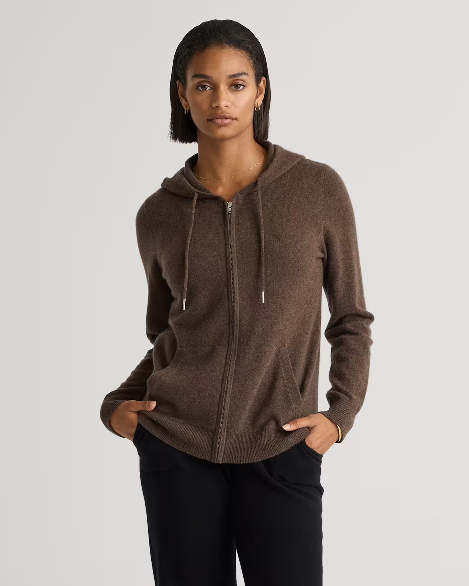 Mongolian Cashmere Full-Zip Hoodie | Quince