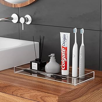 MaxGear Vanity Tray for Toilet Tank, Storage Tray, Acrylic Bathroom & Bathtub Tray, Bathroom Orga... | Amazon (US)