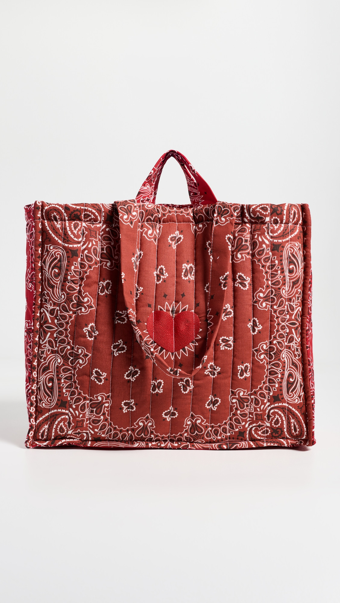 Call It By Your Name Maxi Quilted Coeur Cabas Tote Bag Vintage Red/Real Red One Size | Shopbop