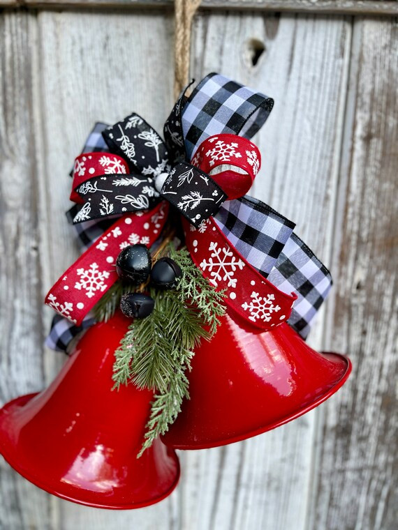Christmas Bells Christmas Farmhouse Bells Metal Bells | Etsy (US)