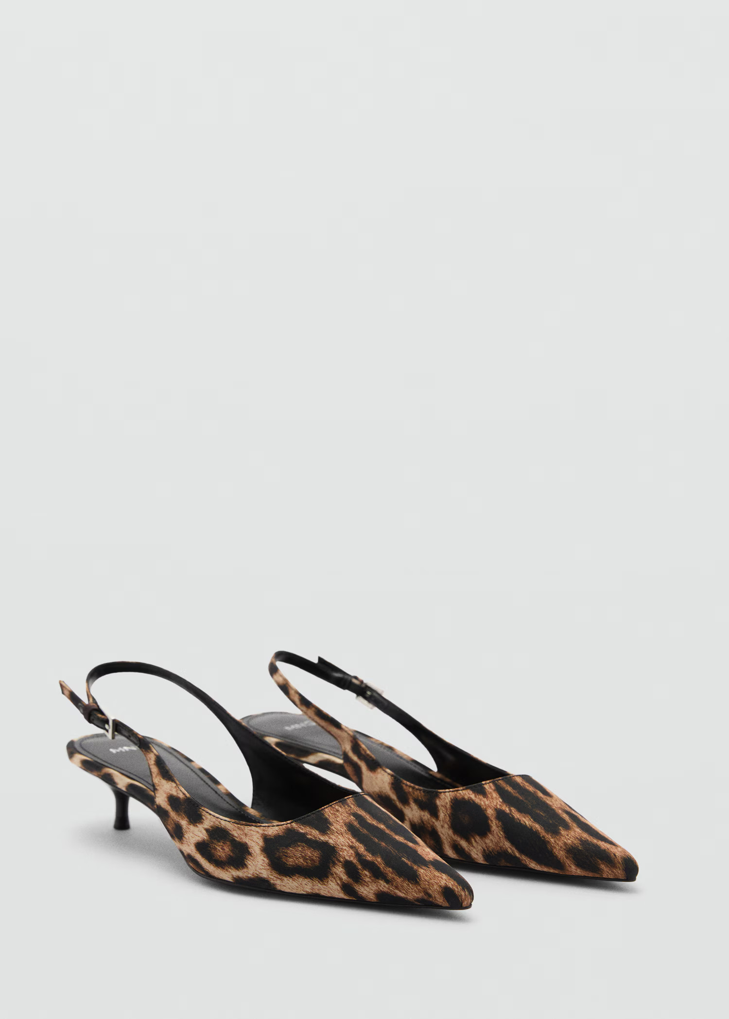 Leopard-print heeled shoes - Women | MANGO United Kingdom | MANGO (UK)