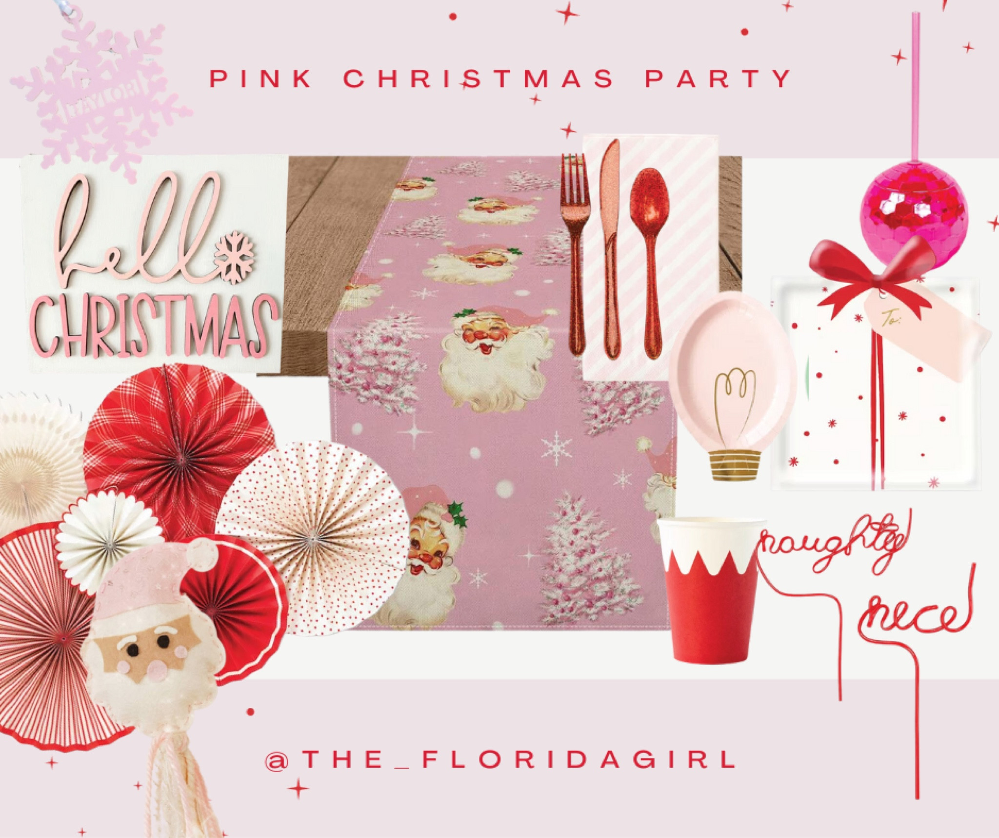 Pink Christmas home party #pink #pinkchristmas #pinkmas #christmas #christmasparty #party #partyideas #partydecorations #partyinspo #partydecor #santa #tableware #tablesettings #partyinspo #kidsparty #etsy #etsyfinds

#LTKhome #LTKHoliday #LTKparties