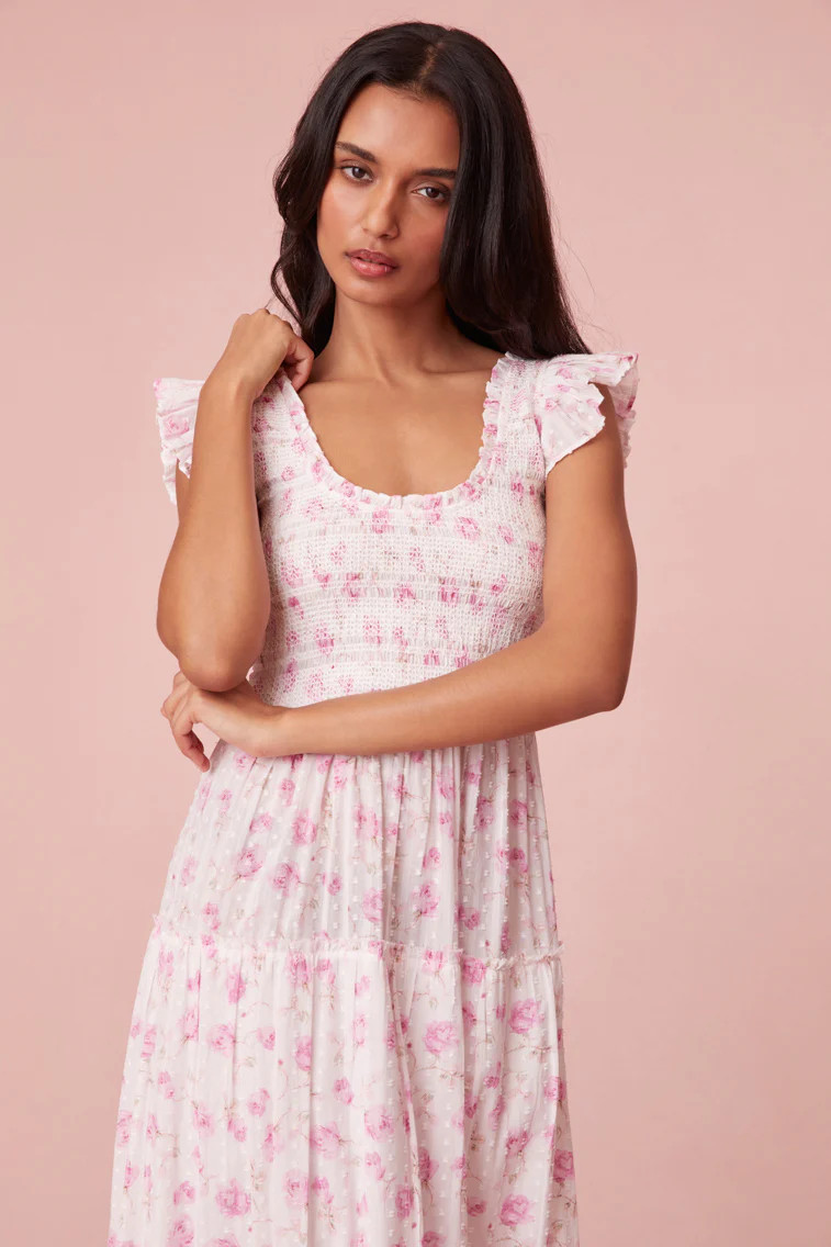 Chessie Cotton Maxi Dress | LOVESHACKFANCY