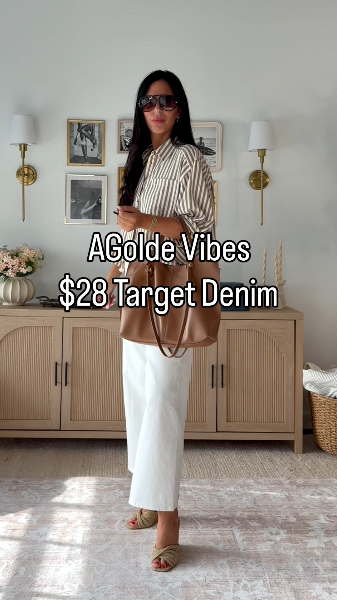 Citizens denim on a target budget. These $28 denim have been a staple in my closet. I Ken so many colors. This cream color has a chokehold on me and even heading into Fall months. 
Denim - size 4 (if between, size up) 
Tops are all a small  (striped top is a medium) 

#LTKOver40 #LTKU #LTKFindsUnder50 #LTKOver40 #LTKItBag #LTKWorkwear