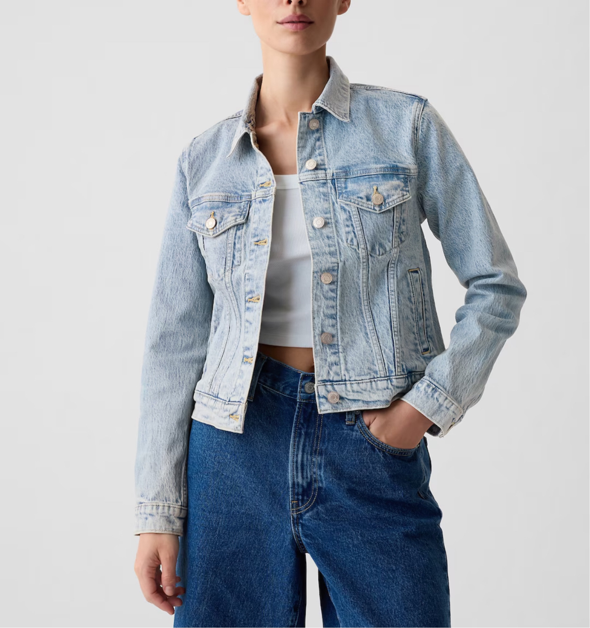 Love a good denim jacket and the colour of this one is 🔥 

#LTKspring #LTKsale #LTKcanada