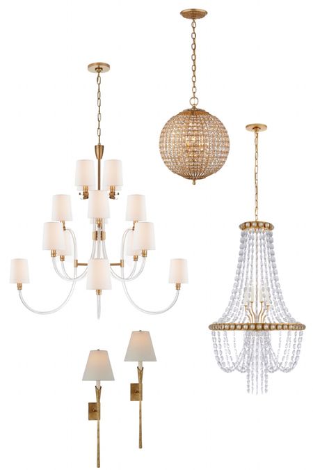 Lighting favorites! Gorgeous chandeliers, pendants, and sconces by Visual Comfort! All favorites for my new home ✨

#LTKhome