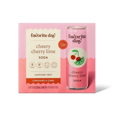 Cherry Limeade Soda - 6pk/12 fl oz Cans - Favorite Day™ | Target