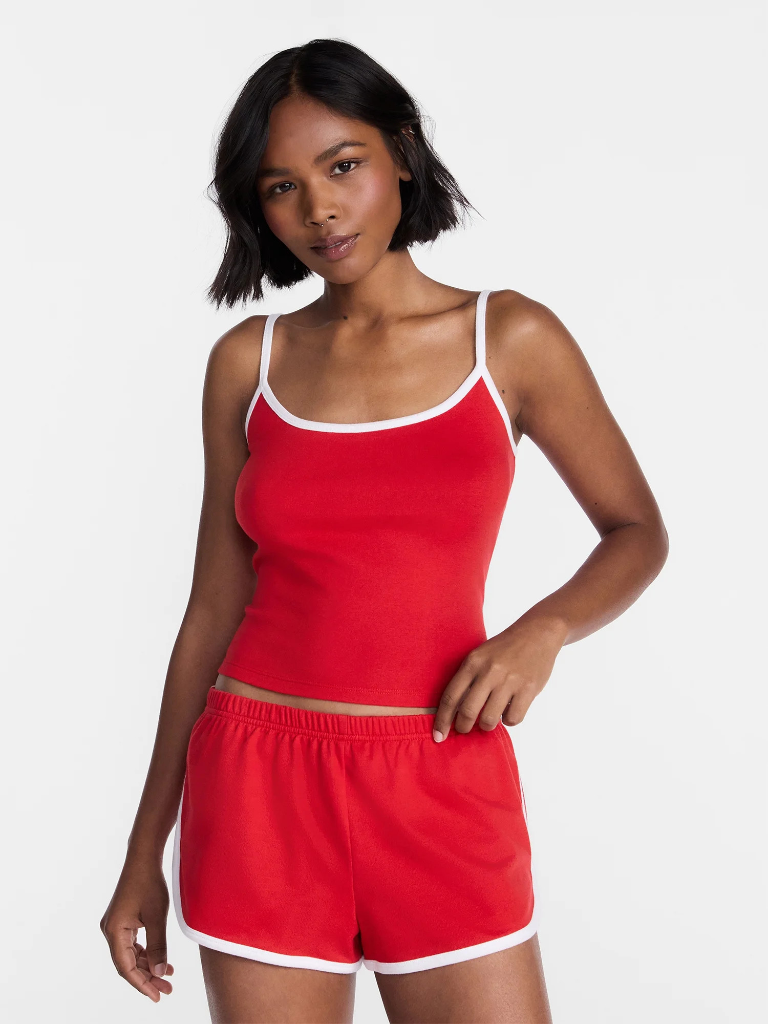 No Boundaries Sports Tank Top and Shorts Sleep Set, 2-Piece, Women's XS-XXL | Walmart (US)