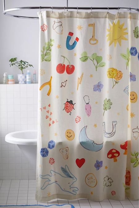 Cute lucky charm shower curtain- Urban Outfitters- home decor 

#LTKfindsunder50 #LTKhome #LTKkids