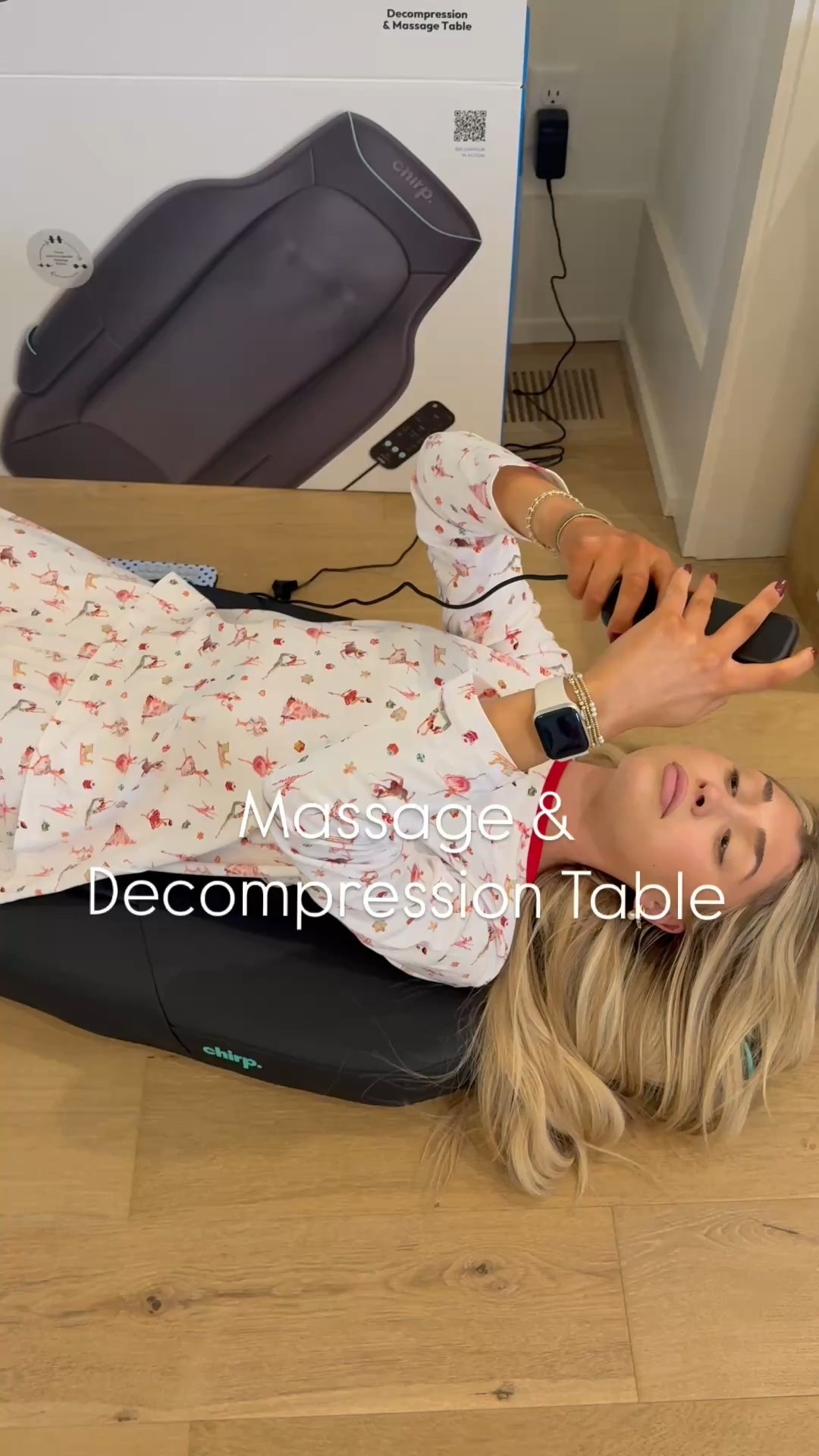 I didn’t plan on linking anything today, but this Chirp decompression and massage table has taken over our house. It gently decompresses the spine, taking pressure off tight, compressed areas while the massage nodes work along your back to release tension. M

#LTKHome #LTKActive #LTKOver40