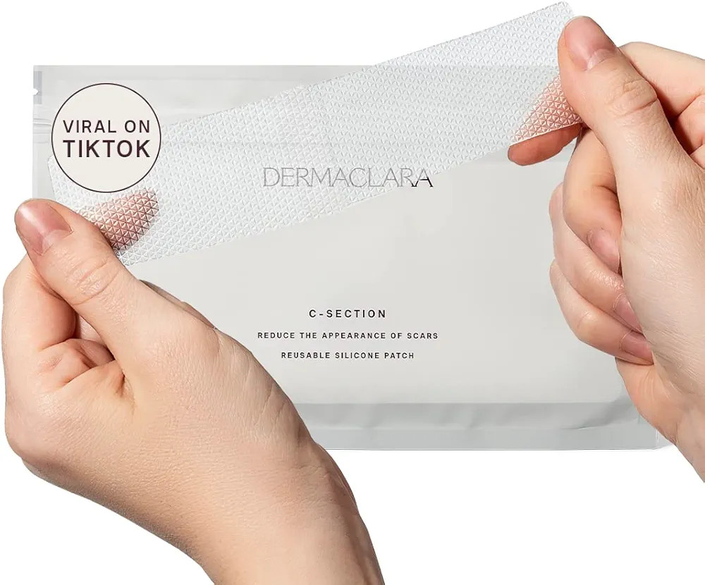 Dermaclara Siliconefusion C-Section Patch - Silicone Scar Patch - Reusable, Medical Grade, Pregna... | Amazon (US)