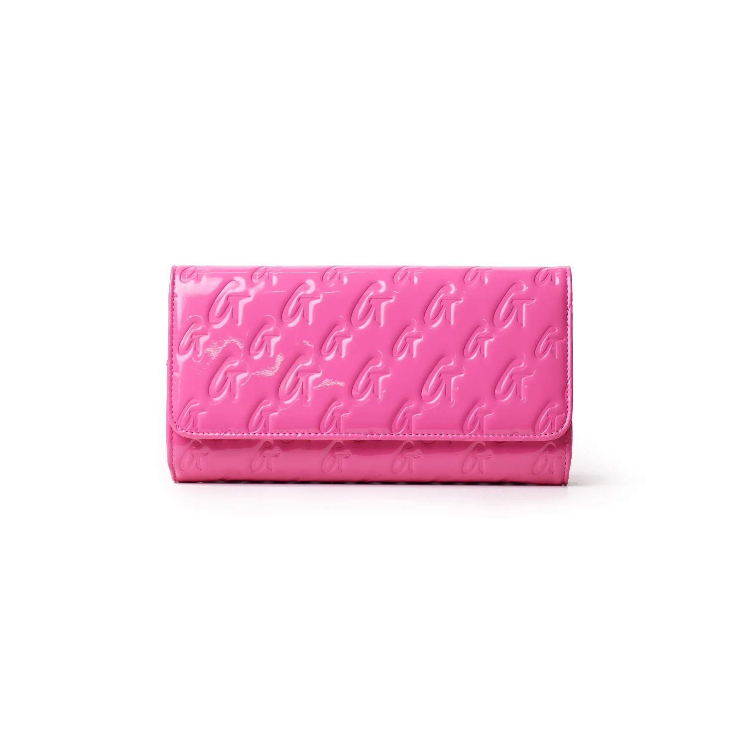 MONOGRAM TRAVEL WALLET - MIRROR HOT PINK | Glam-Aholic Lifestyle