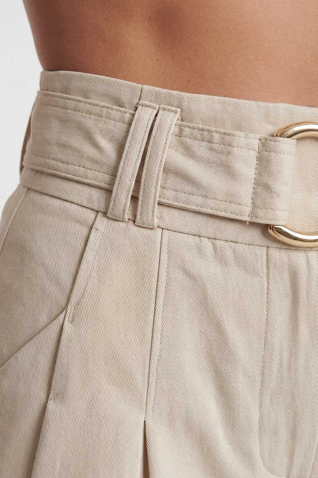 Stone Tailored Top Stitch Detail Short | Karen Millen | Karen Millen UK