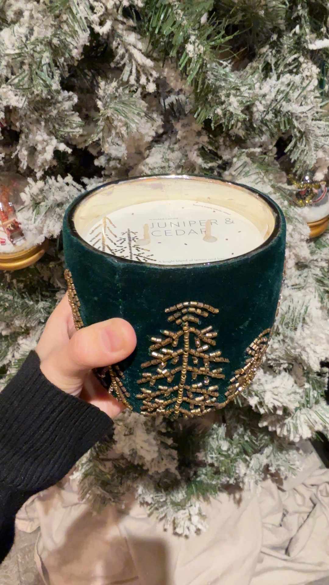 The Velvet Forest Juniper & Cedar Candle from Anthropologie is pure magic! 💚✨ Fresh juniper, pine, warm cedarwood, and a touch of praline — a cozy, woodsy scent that feels like a walk through evergreen forests. 🌲 And the deep emerald velvet with gold beading instantly elevates any coffee table or shelf. A beautiful, festive gift idea! 🎁 #AnthropologieHome #Candle #GiftIdea

#LTKCyberWeek #LTKHoliday #LTKGiftGuide