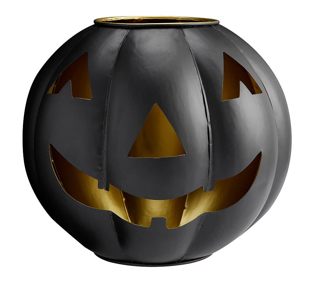 Metal Jack-O-Lantern Candleholder | Pottery Barn (US)