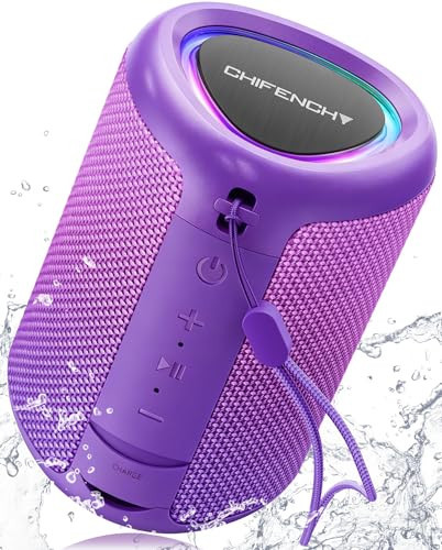 Portable Bluetooth Speaker Beach Essentials: Powerful Crystal Clear Sound/Dynamic Light/IPX5 Waterproof/All Day Playtime/Wireless BT 5.3/TWS Paring, Dad Gifts, Outdoor|Travel|Camping|Pool Accessories | Amazon (US)