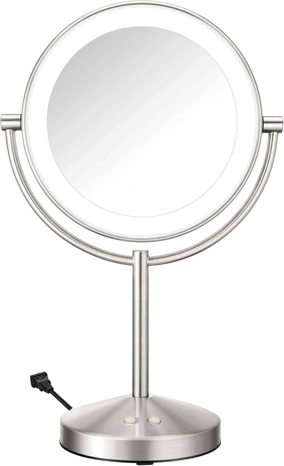 Conair LED Vanity Mirror, Double-Sided, 10x Magnification, Satin Nickel | Amazon (US)