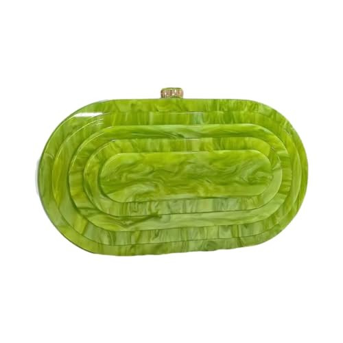 GSYPS Acrylic Clutch Purse Marbled Evening Handags Elegant Shoulder Bag for Wedding Cocktail Party Prom C-Green | Amazon (US)