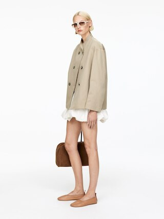 Linen Cotton Jacket – Beige – Women – ARKET GB | Arket UK