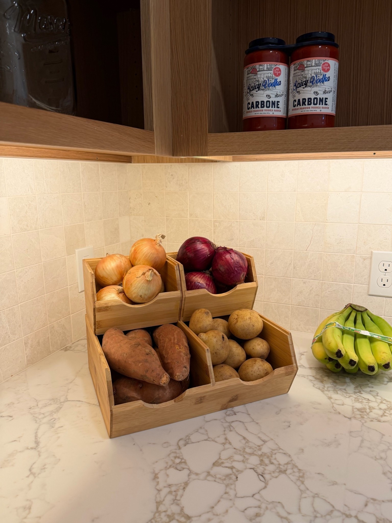 Kitchen pantry storage bins for vegetables!

#LTKHome