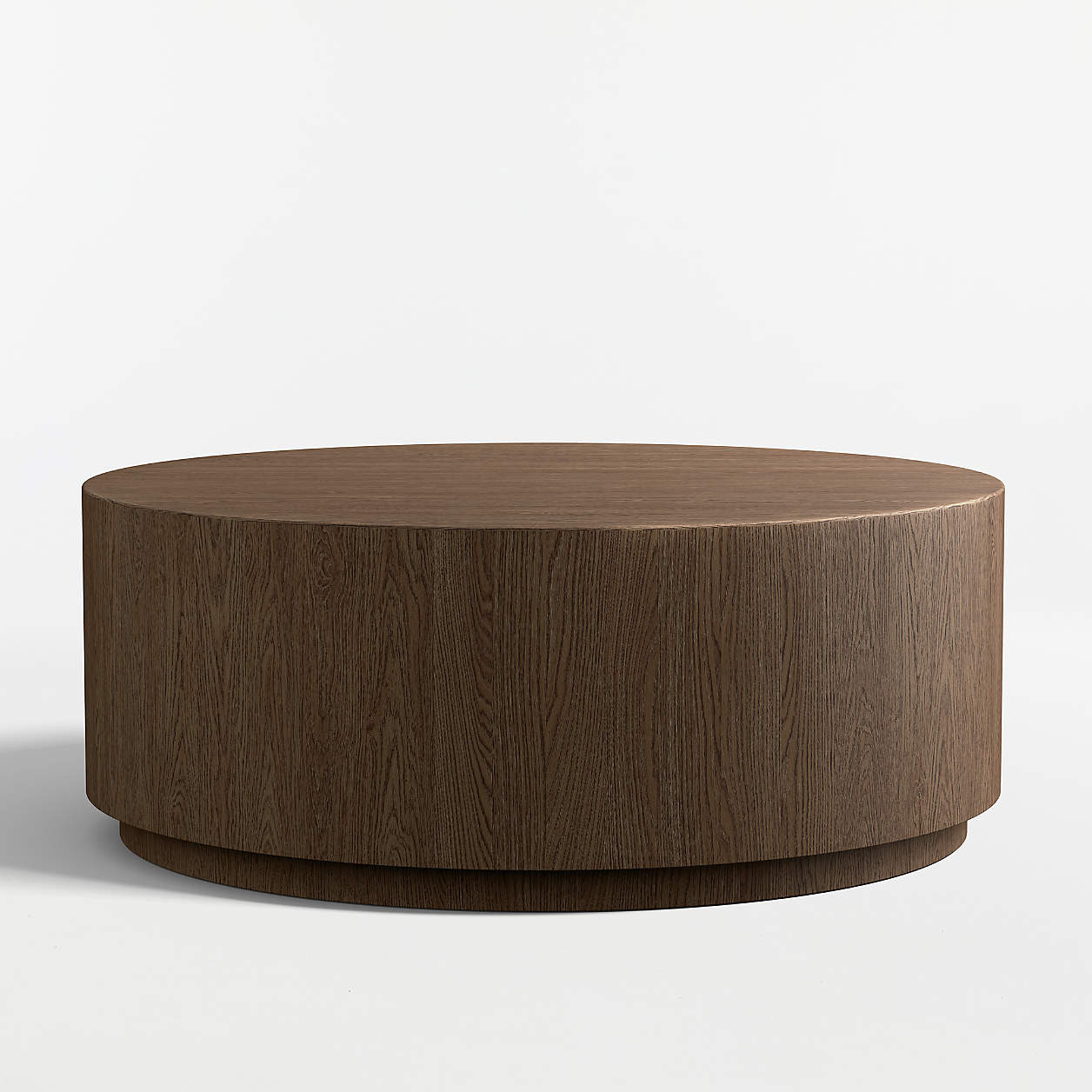 Terrane Fumed Oak 42" Round Coffee Table | Crate & Barrel | Crate & Barrel