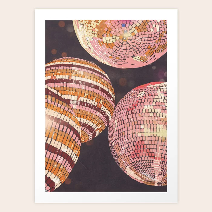 Disco balls Art Print | Society6