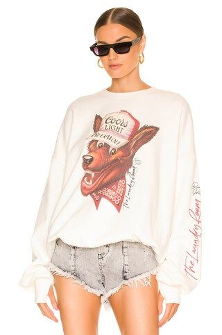 The Laundry Room Beer Wolf Jumper in White from Revolve.com | Revolve Clothing (Global)