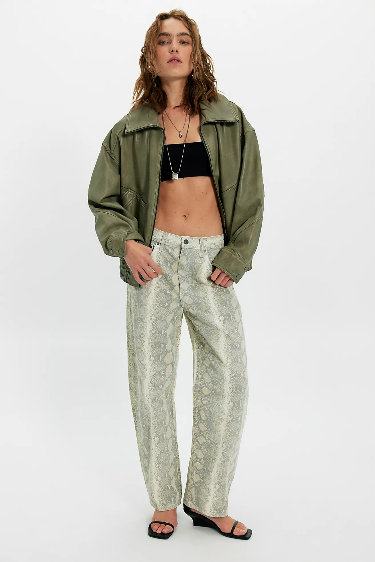 Citizens of Humanity Miro Long Relaxed Printed Jeans | Free People (Global - UK&FR Excluded)