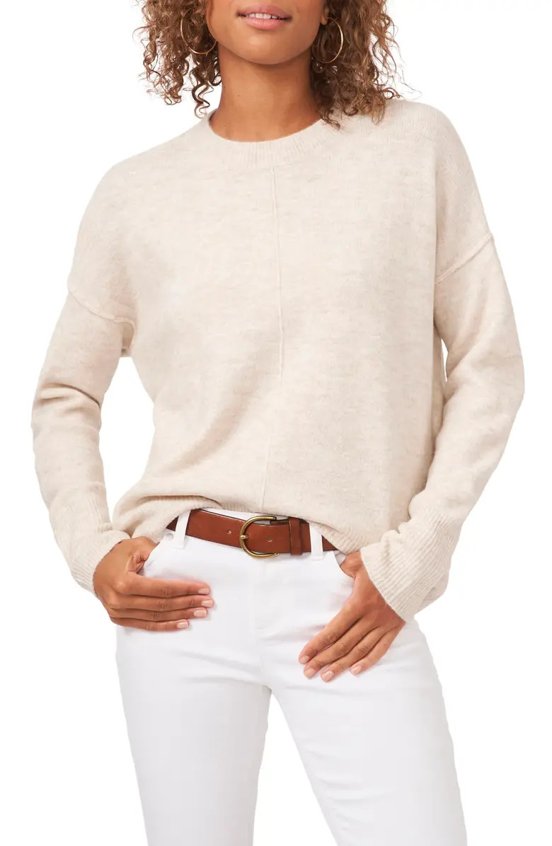 Vince Camuto Exposed Seam Crewneck Sweater | Nordstrom | Nordstrom