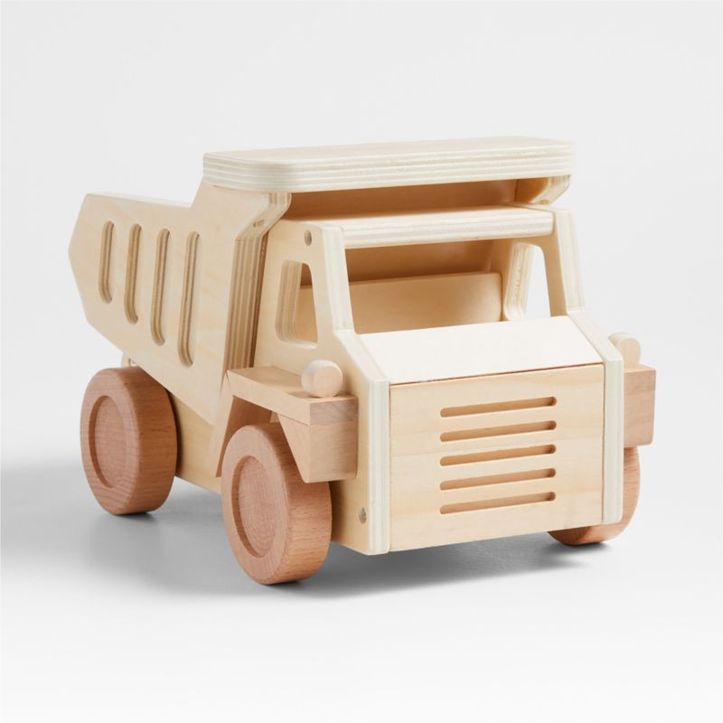 Natural Wood Kids Dump Truck | Crate & Kids | Crate & Barrel